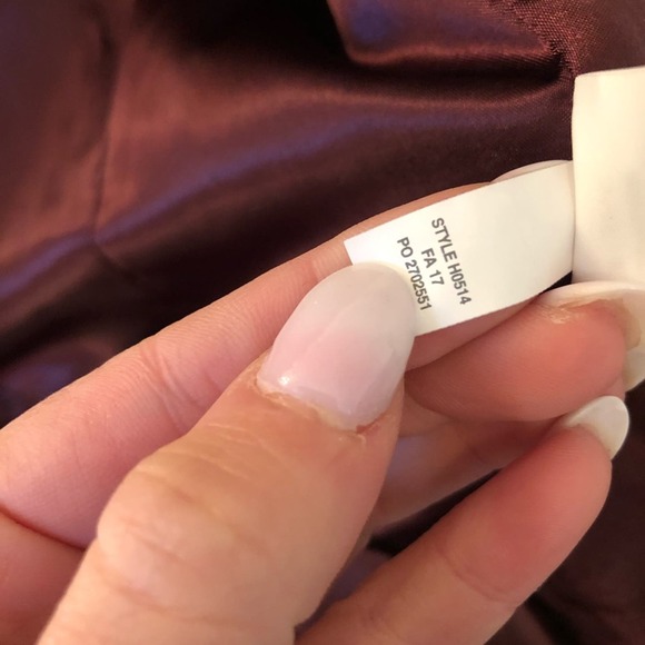 J. Crew Maroon Fur Vest size XXS - Picture 6 of 7